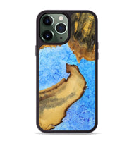 iPhone 13 Pro Max Wood+Resin Phone Case - Shelley (Watercolor, 698665)