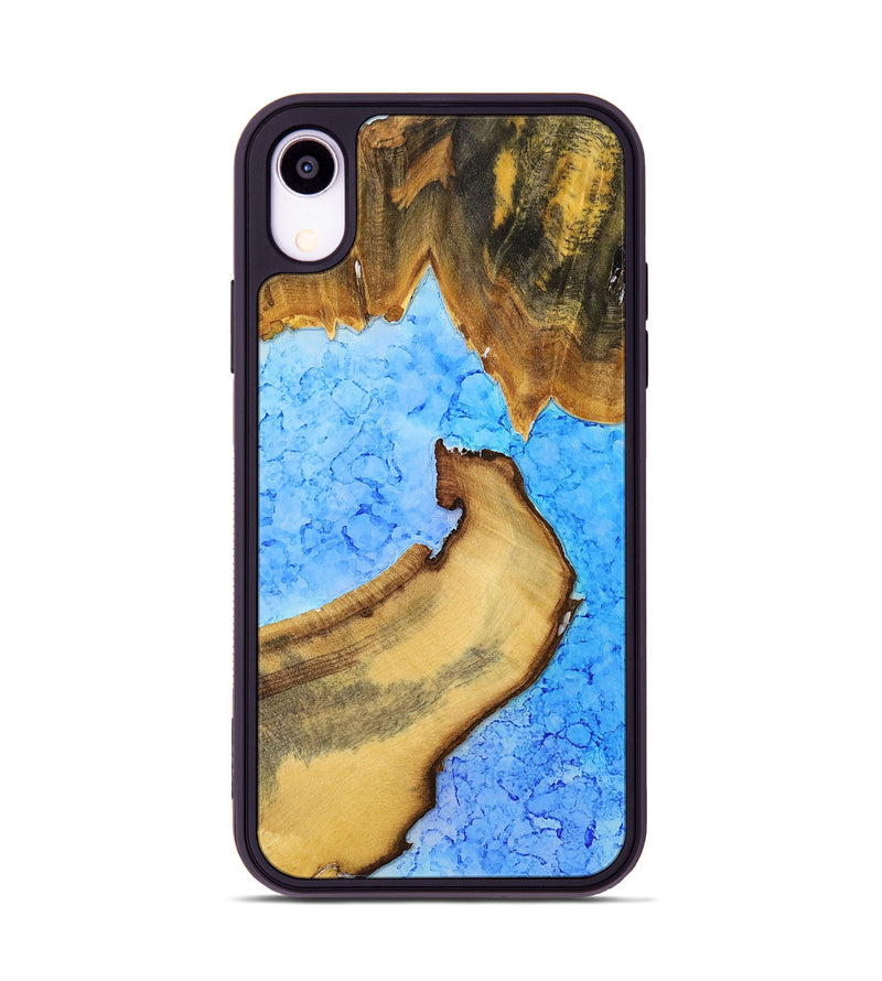iPhone Xr Wood+Resin Phone Case - Shelley (Watercolor, 698665)