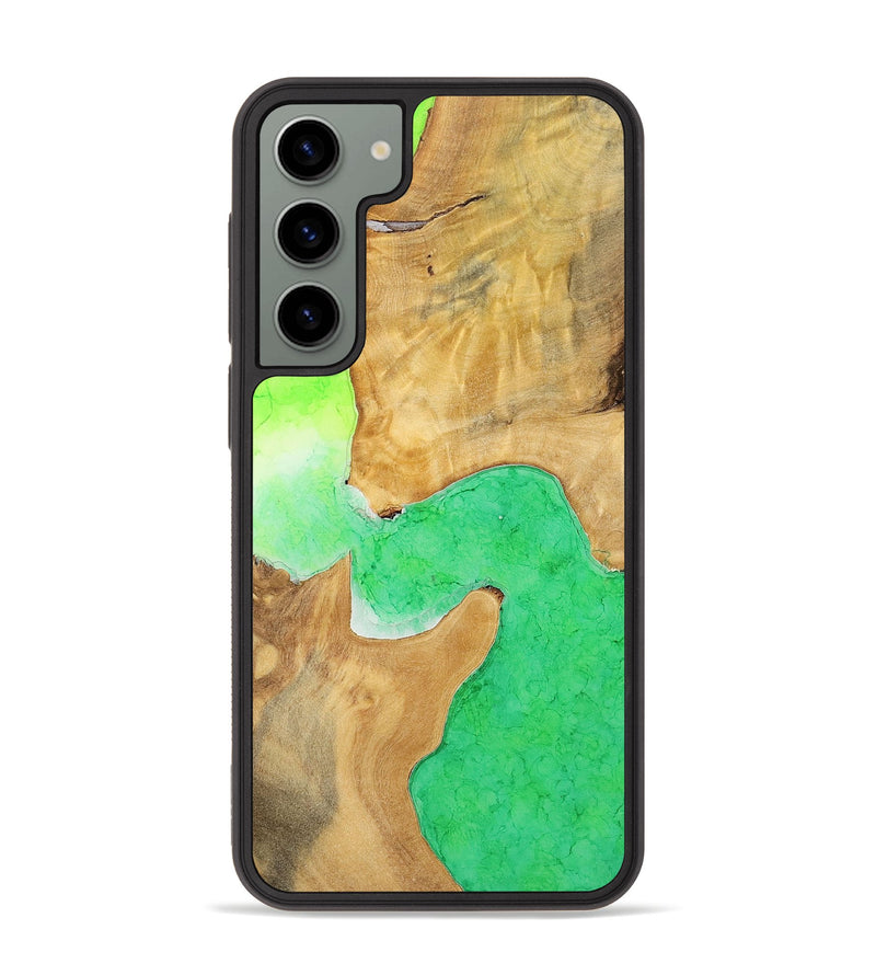 Galaxy S23 Plus Wood+Resin Phone Case - Helen (Watercolor, 698667)