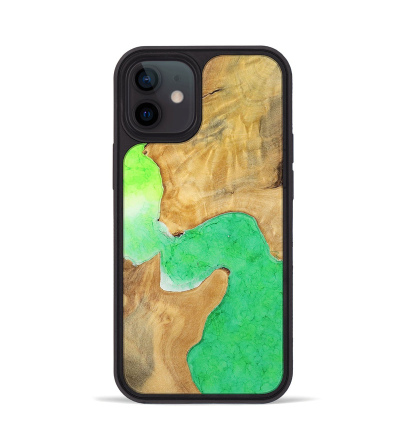 iPhone 12 Wood+Resin Phone Case - Helen (Watercolor, 698667)