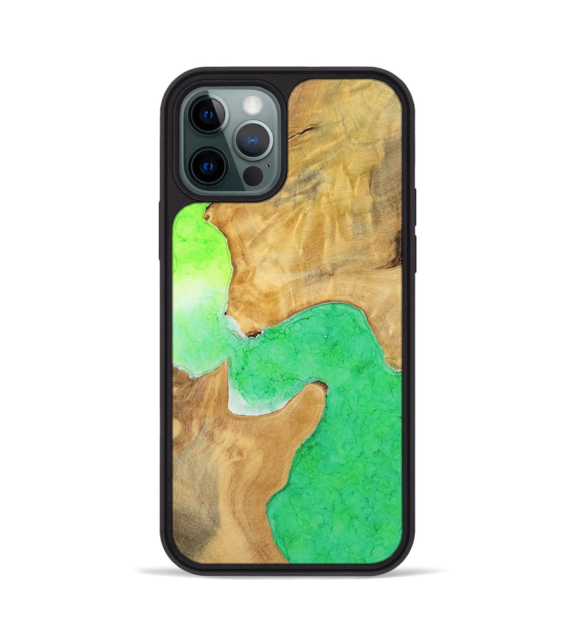 iPhone 12 Pro Wood+Resin Phone Case - Helen (Watercolor, 698667)