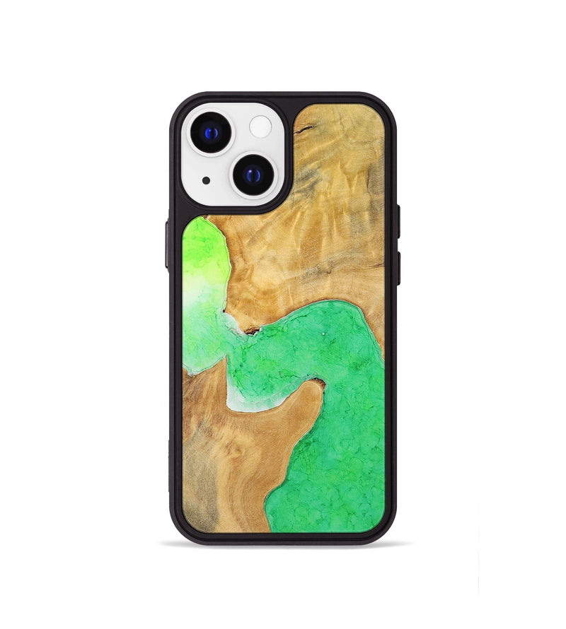 iPhone 13 mini Wood+Resin Phone Case - Helen (Watercolor, 698667)