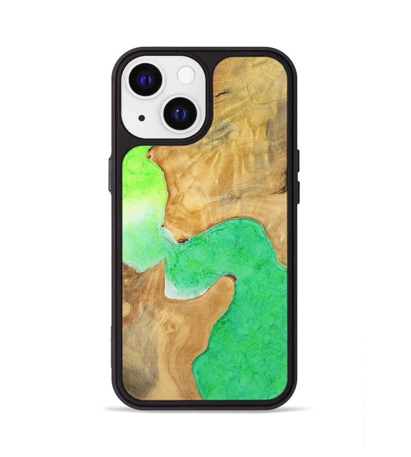iPhone 13 Wood+Resin Phone Case - Helen (Watercolor, 698667)
