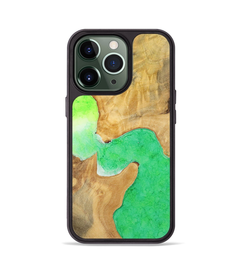 iPhone 13 Pro Wood+Resin Phone Case - Helen (Watercolor, 698667)
