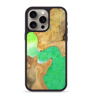 iPhone 15 Pro Max Wood+Resin Phone Case - Helen (Watercolor, 698667)