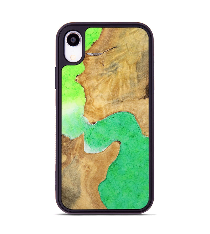 iPhone Xr Wood+Resin Phone Case - Helen (Watercolor, 698667)