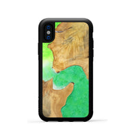 iPhone Xs Wood+Resin Phone Case - Helen (Watercolor, 698667)