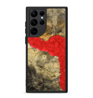 Galaxy S22 Ultra Wood+Resin Phone Case - Sheri (Watercolor, 698668)