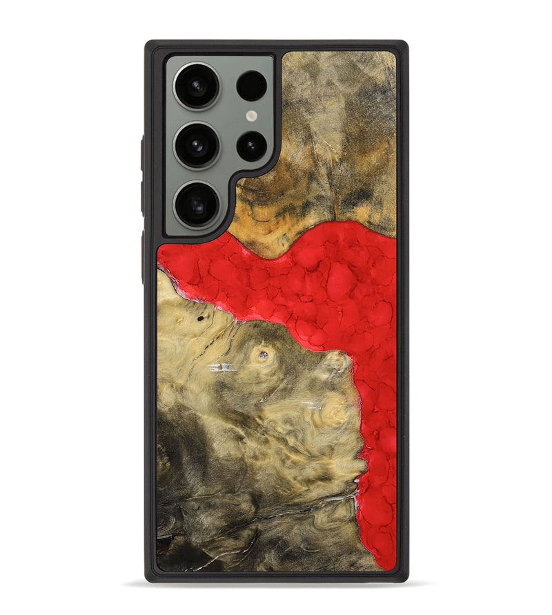 Galaxy S23 Ultra Wood+Resin Phone Case - Sheri (Watercolor, 698668)