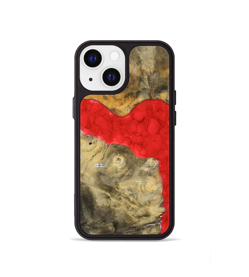 iPhone 13 mini Wood+Resin Phone Case - Sheri (Watercolor, 698668)