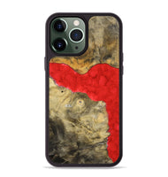 iPhone 13 Pro Max Wood+Resin Phone Case - Sheri (Watercolor, 698668)