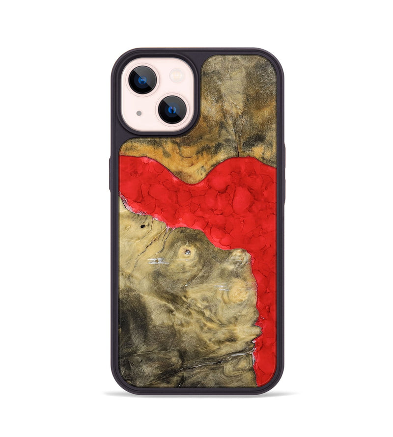 iPhone 14 Wood+Resin Phone Case - Sheri (Watercolor, 698668)