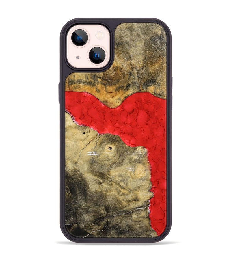 iPhone 14 Plus Wood+Resin Phone Case - Sheri (Watercolor, 698668)