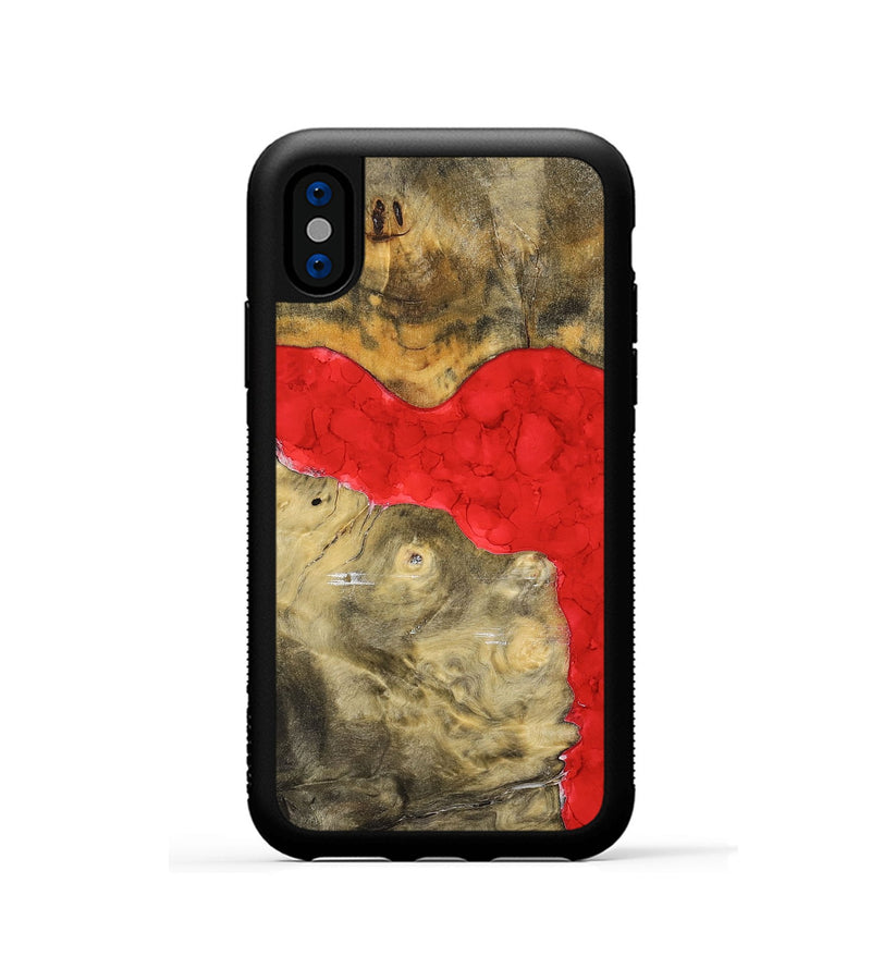 iPhone Xs Wood+Resin Phone Case - Sheri (Watercolor, 698668)