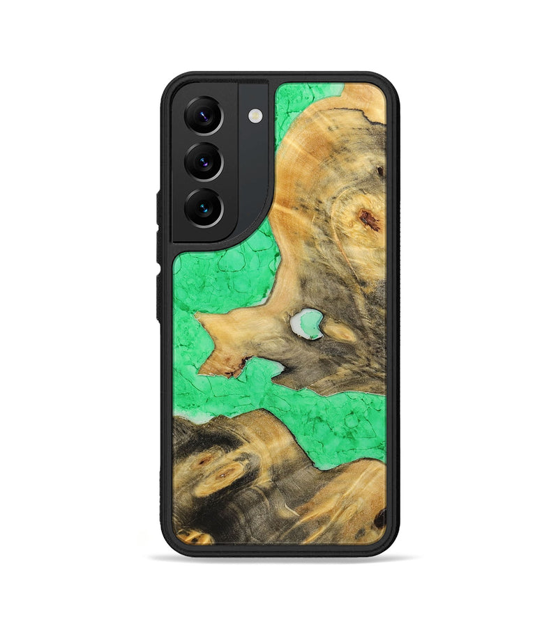 Galaxy S22 Wood+Resin Phone Case - Shaun (Watercolor, 698670)