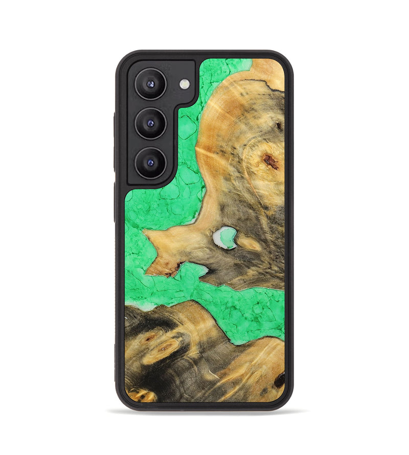 Galaxy S23 Wood+Resin Phone Case - Shaun (Watercolor, 698670)