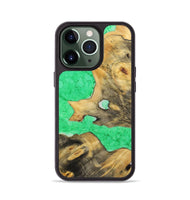 iPhone 13 Pro Wood+Resin Phone Case - Shaun (Watercolor, 698670)