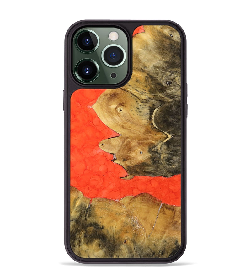 iPhone 13 Pro Max Wood+Resin Phone Case - Oscar (Watercolor, 698672)