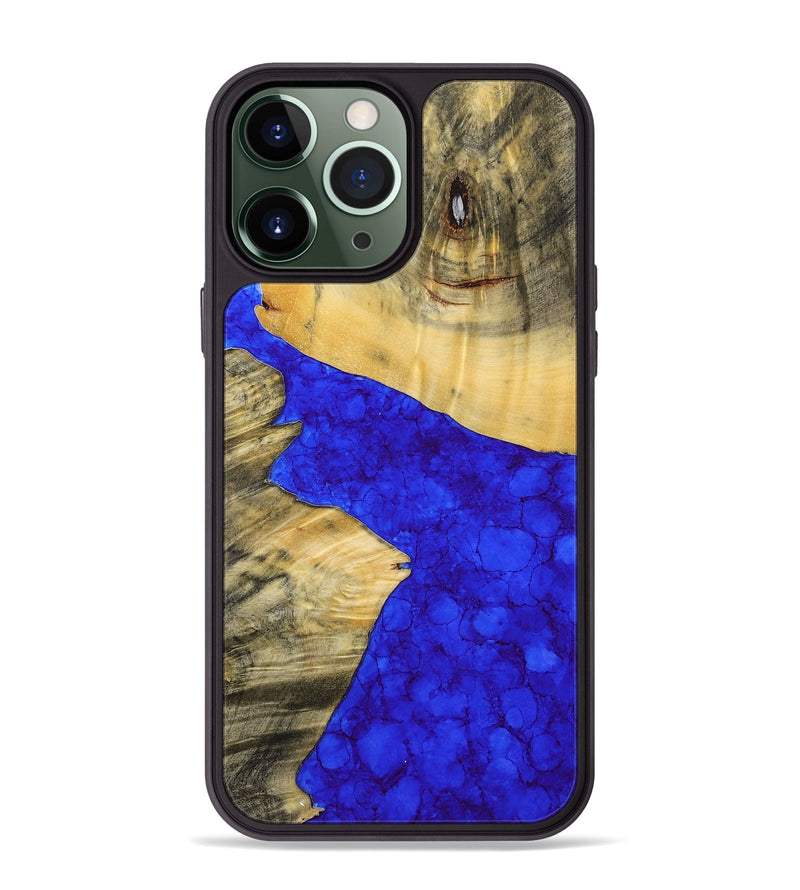 iPhone 13 Pro Max Wood+Resin Phone Case - Jeff (Watercolor, 698673)
