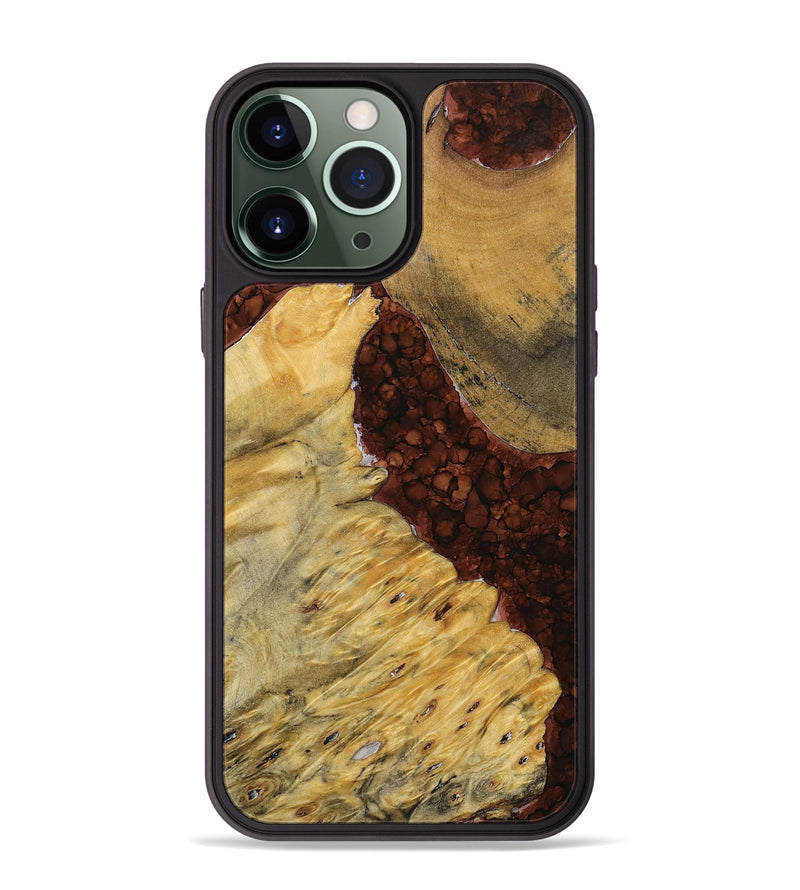 iPhone 13 Pro Max Wood+Resin Phone Case - Keegan (Watercolor, 698675)