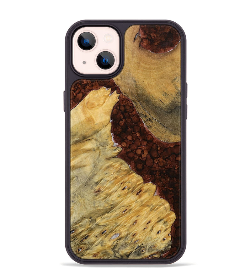 iPhone 14 Plus Wood+Resin Phone Case - Keegan (Watercolor, 698675)