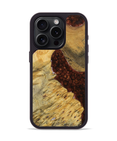 iPhone 15 Pro Wood+Resin Phone Case - Keegan (Watercolor, 698675)