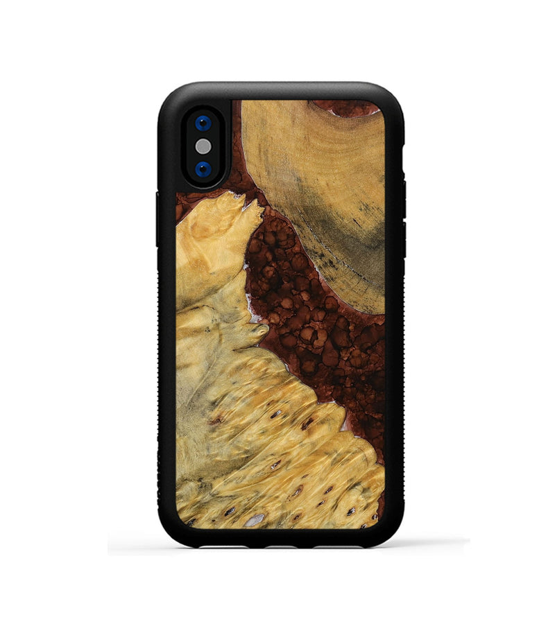 iPhone Xs Wood+Resin Phone Case - Keegan (Watercolor, 698675)