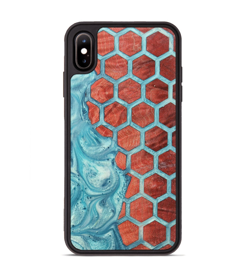 iPhone Xs Max Wood+Resin Phone Case - Vincent (Pattern, 698691)