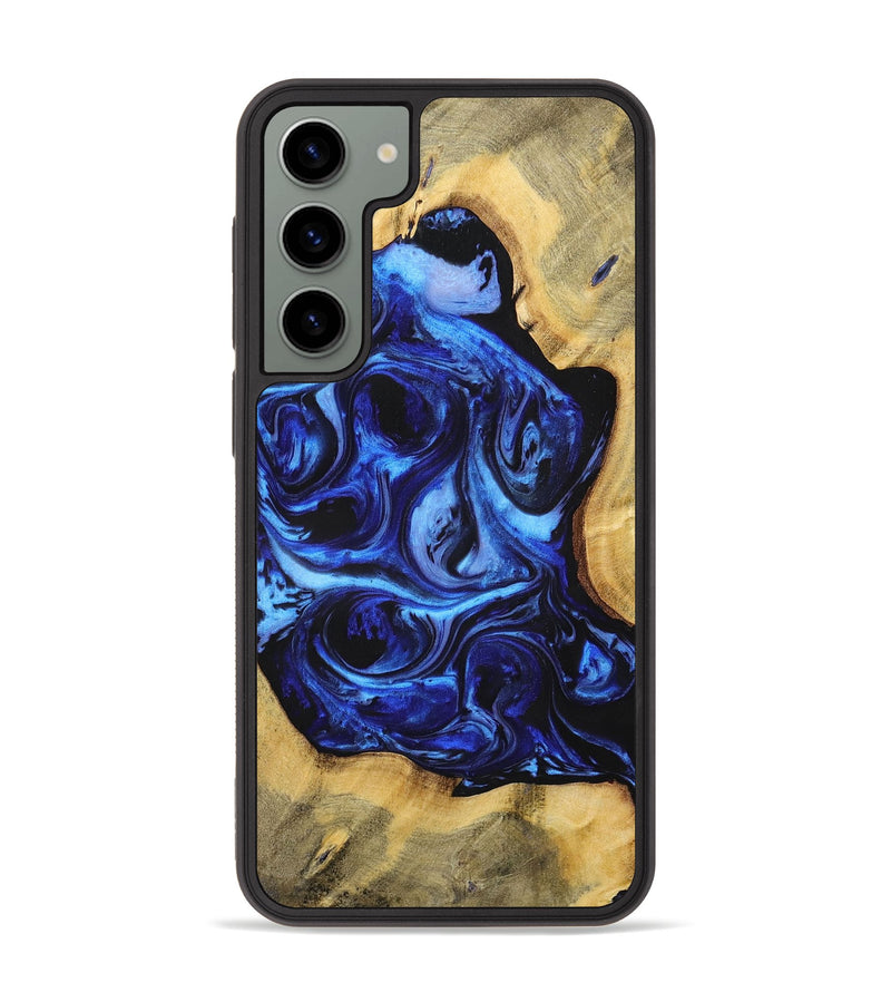 Galaxy S23 Plus Wood+Resin Phone Case - Pauline (Blue, 698717)