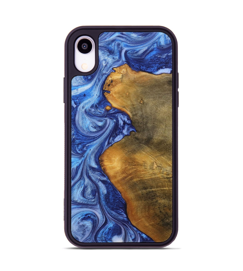 iPhone Xr Wood+Resin Phone Case - Lottie (Blue, 698726)