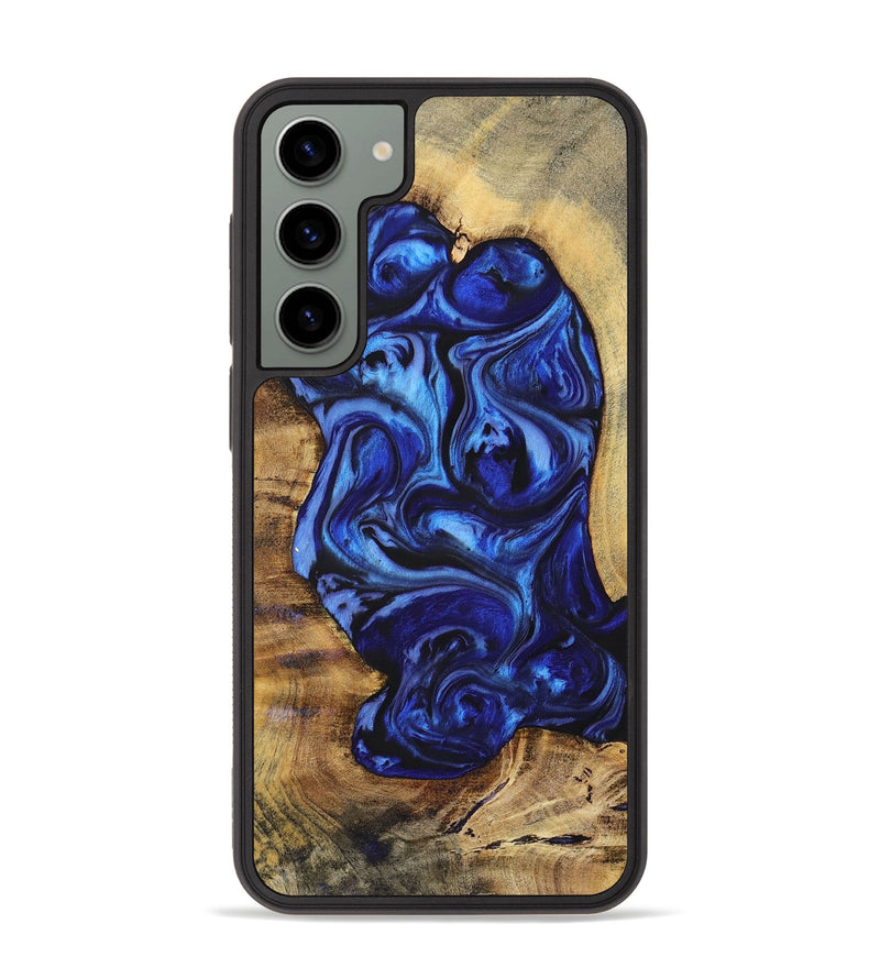 Galaxy S23 Plus Wood+Resin Phone Case - Chelsea (Blue, 698735)
