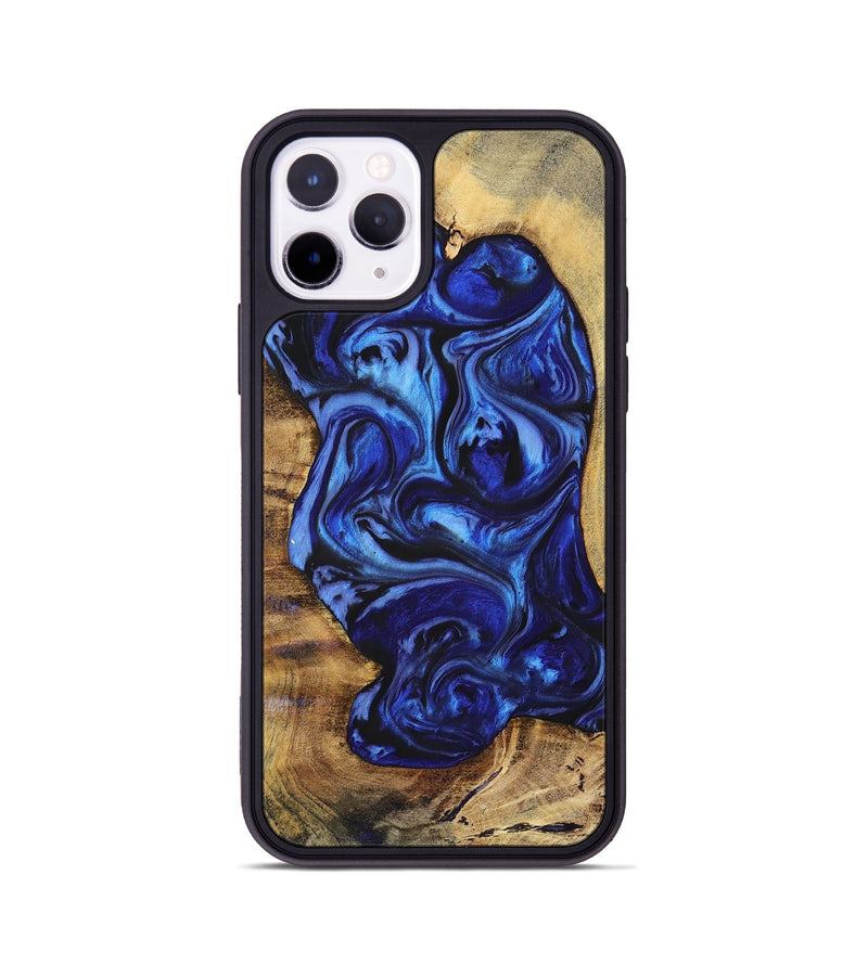 iPhone 11 Pro Wood+Resin Phone Case - Chelsea (Blue, 698735)