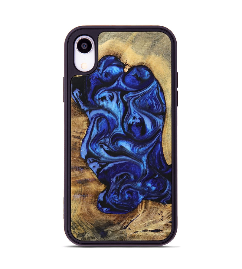 iPhone Xr Wood+Resin Phone Case - Chelsea (Blue, 698735)