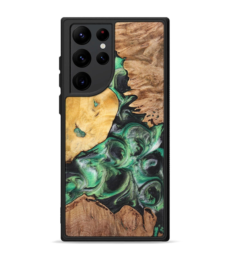 Galaxy S22 Ultra Wood+Resin Phone Case - Tabatha (Mosaic, 698895)