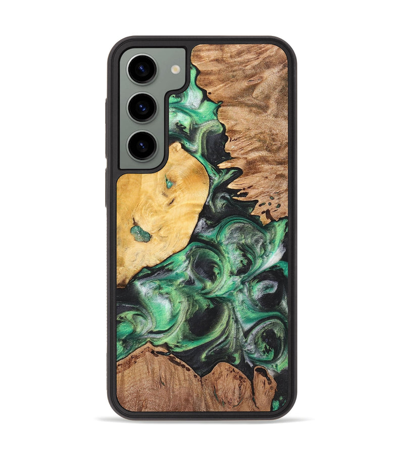 Galaxy S23 Plus Wood+Resin Phone Case - Tabatha (Mosaic, 698895)