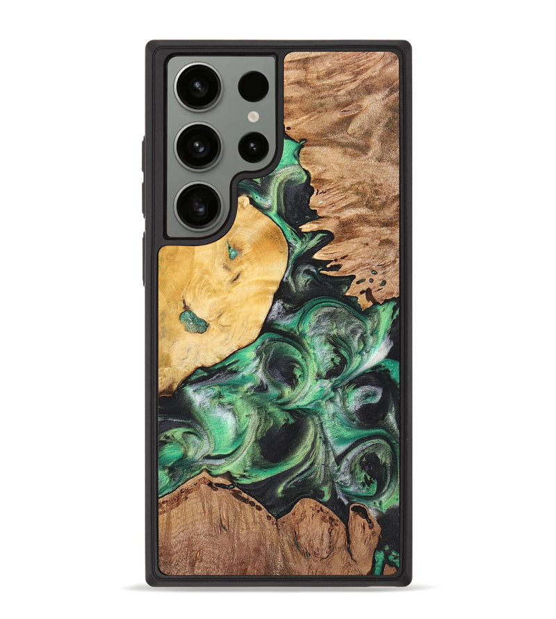 Galaxy S23 Ultra Wood+Resin Phone Case - Tabatha (Mosaic, 698895)