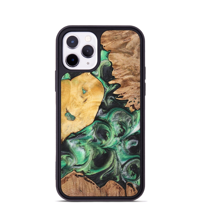 iPhone 11 Pro Wood+Resin Phone Case - Tabatha (Mosaic, 698895)