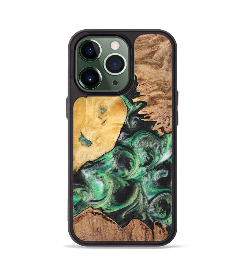 iPhone 13 Pro Wood+Resin Phone Case - Tabatha (Mosaic, 698895)
