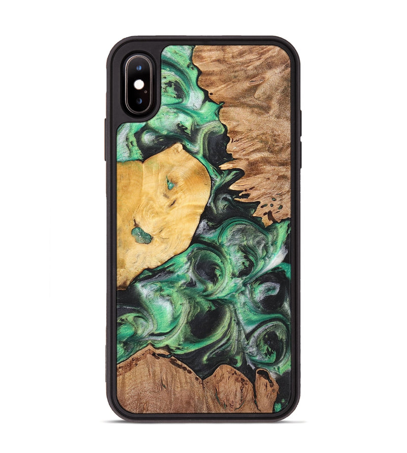iPhone Xs Max Wood+Resin Phone Case - Tabatha (Mosaic, 698895)