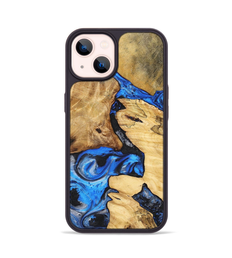 iPhone 14 Wood+Resin Phone Case - Talia (Mosaic, 698900)