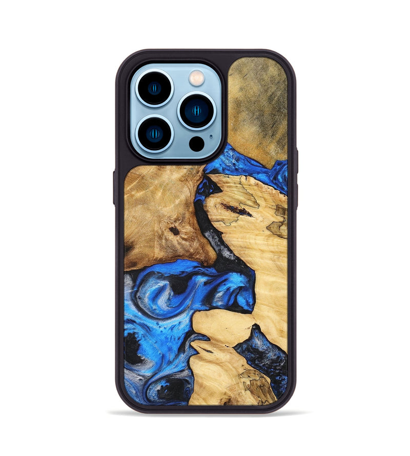 iPhone 14 Pro Wood+Resin Phone Case - Talia (Mosaic, 698900)
