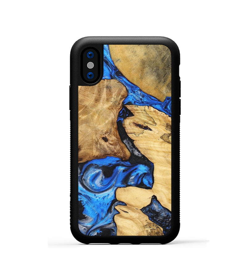 iPhone Xs Wood+Resin Phone Case - Talia (Mosaic, 698900)