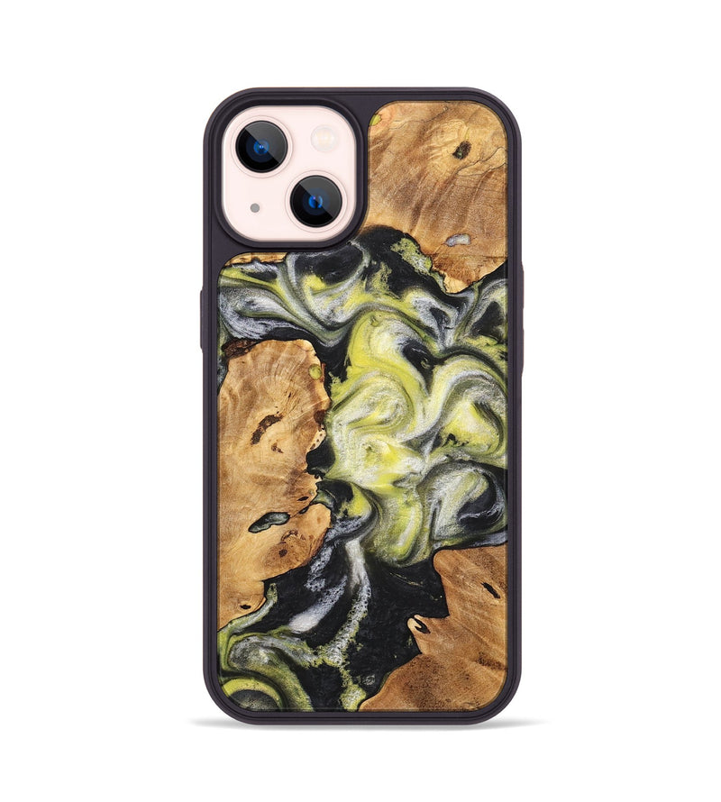 iPhone 14 Wood+Resin Phone Case - Seth (Mosaic, 698901)