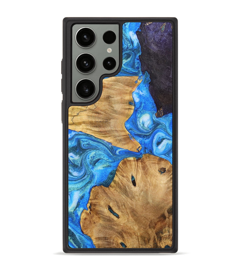 Galaxy S23 Ultra Wood+Resin Phone Case - Gregory (Mosaic, 698904)