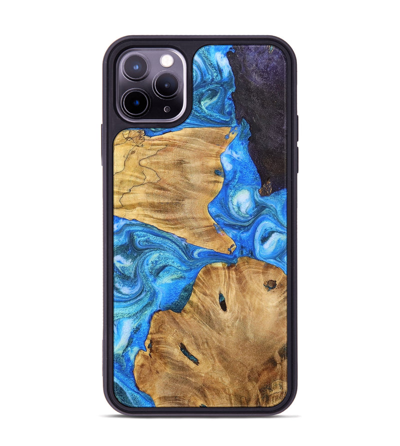 iPhone 11 Pro Max Wood+Resin Phone Case - Gregory (Mosaic, 698904)