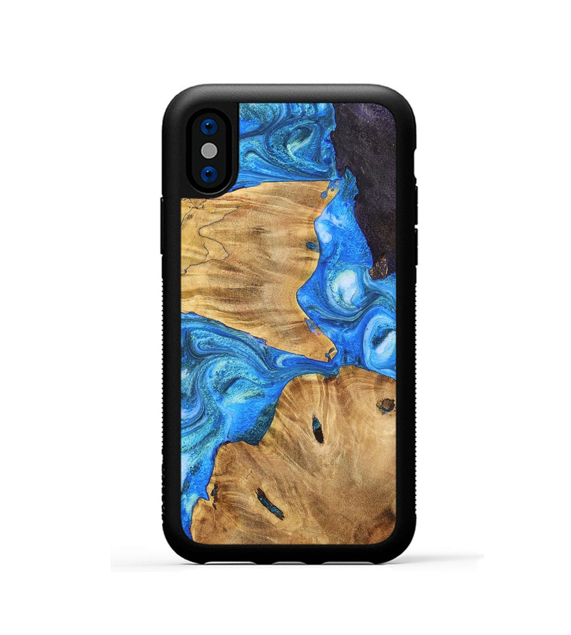 iPhone Xs Wood+Resin Phone Case - Gregory (Mosaic, 698904)