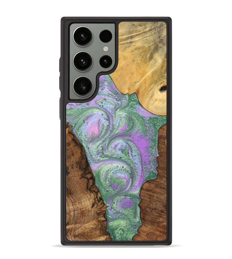 Galaxy S23 Ultra Wood+Resin Phone Case - Glen (Mosaic, 698905)