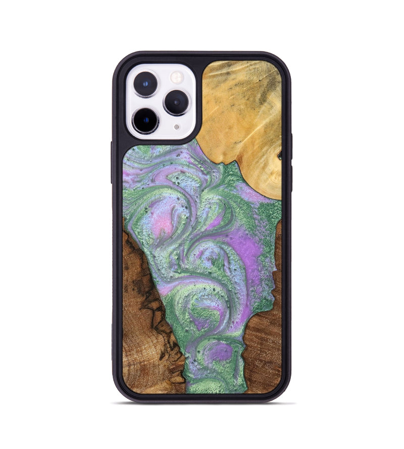 iPhone 11 Pro Wood+Resin Phone Case - Glen (Mosaic, 698905)