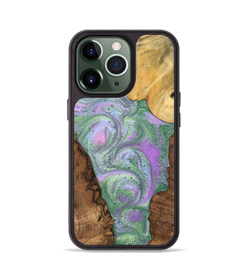 iPhone 13 Pro Wood+Resin Phone Case - Glen (Mosaic, 698905)