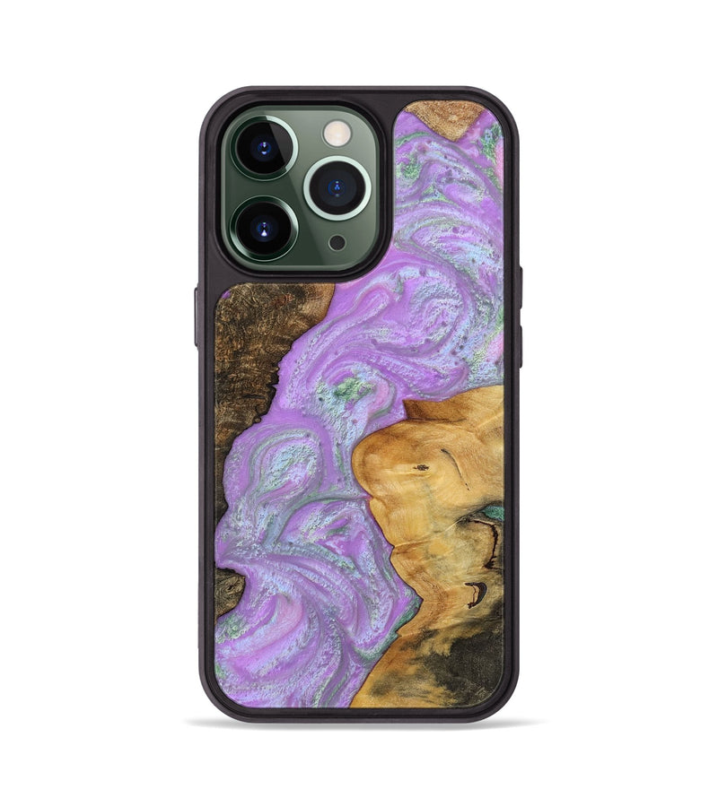 iPhone 13 Pro Wood+Resin Phone Case - Jermaine (Mosaic, 698907)